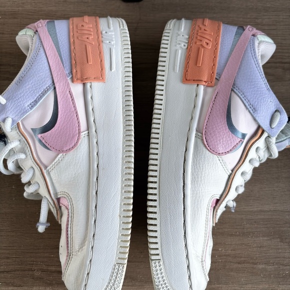 Size 8- Nike Air Force 1 Shadow Orange Chalk Pink Glaze W - Picture 9 of 14